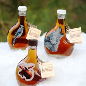 Painted Glass Bottle